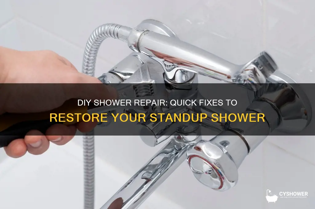 what can i do to repair my standup shower