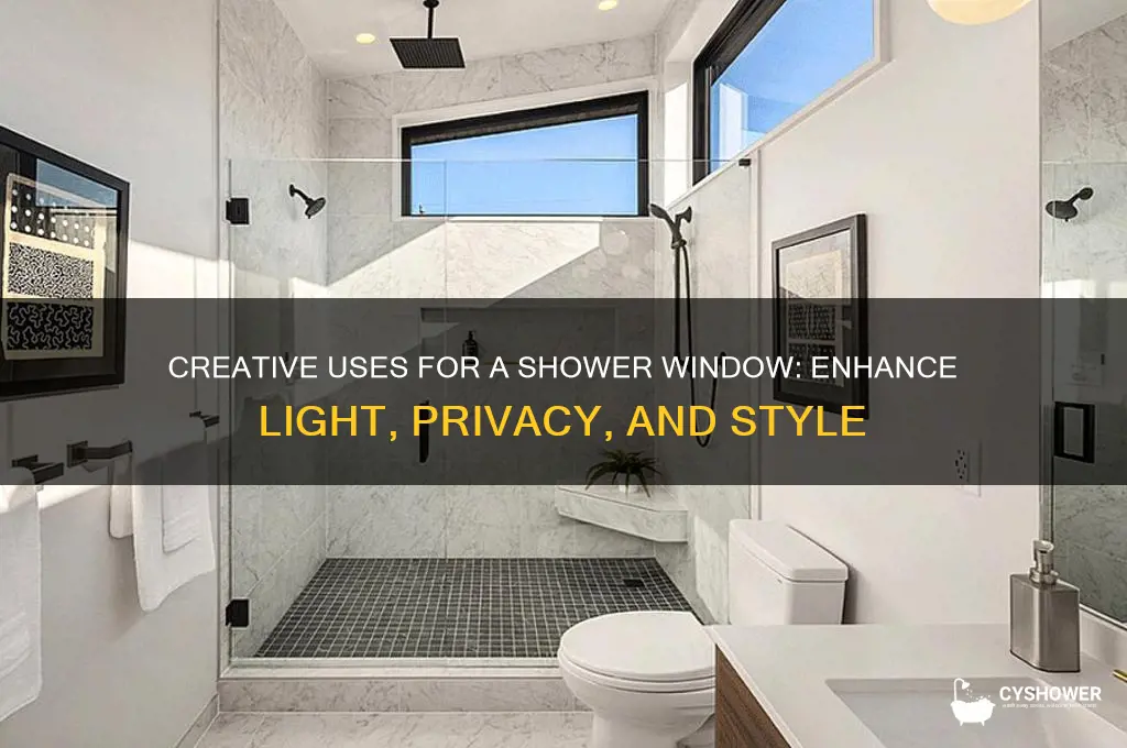 what can i do with a window in my shower