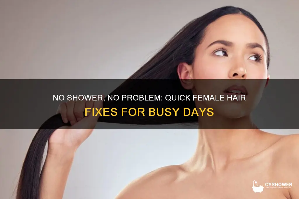 what can i do with my hair no shower female