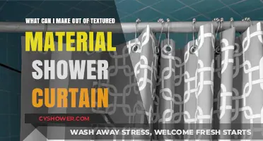 Creative DIY Projects Using Textured Material Shower Curtains