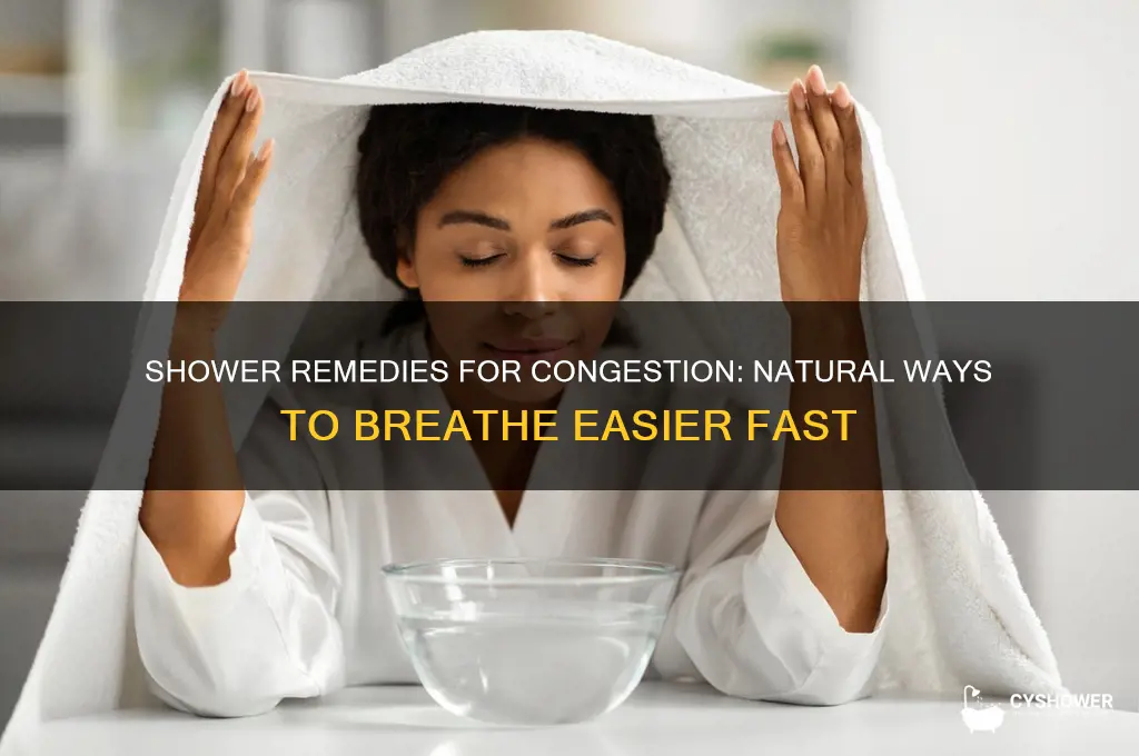 what can i put in the shower for congestion