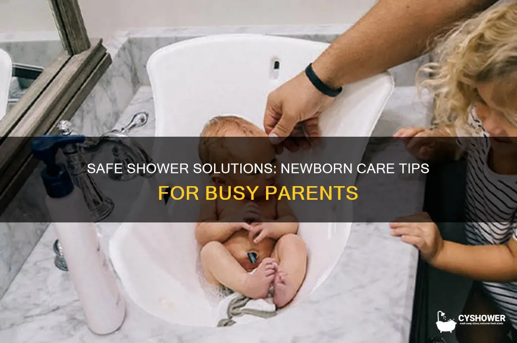 what can i put my newborn in when i shower