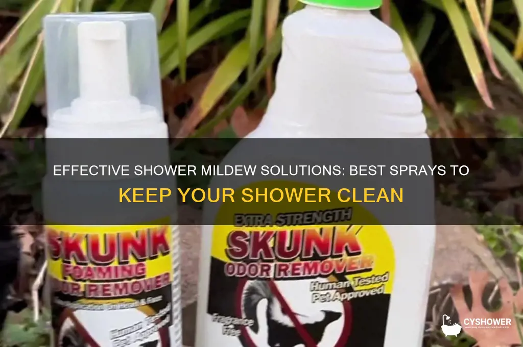what can i spray in shower to mildew