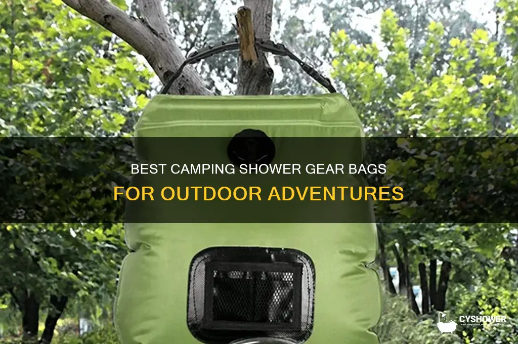 what can i take my shower stuff in camping