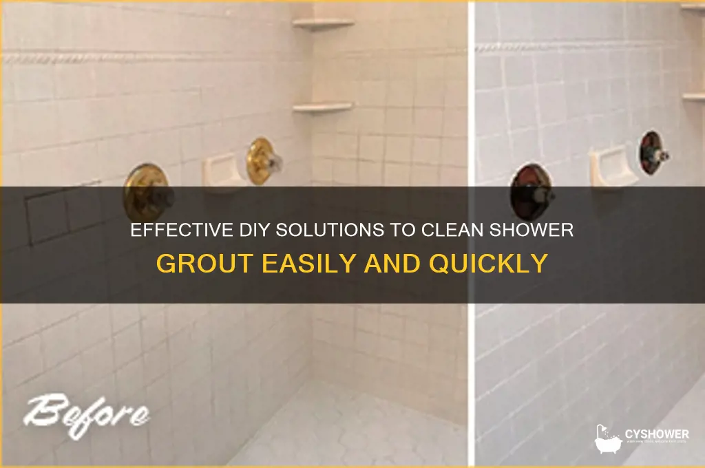 what can i use yo take clean grout feom shower