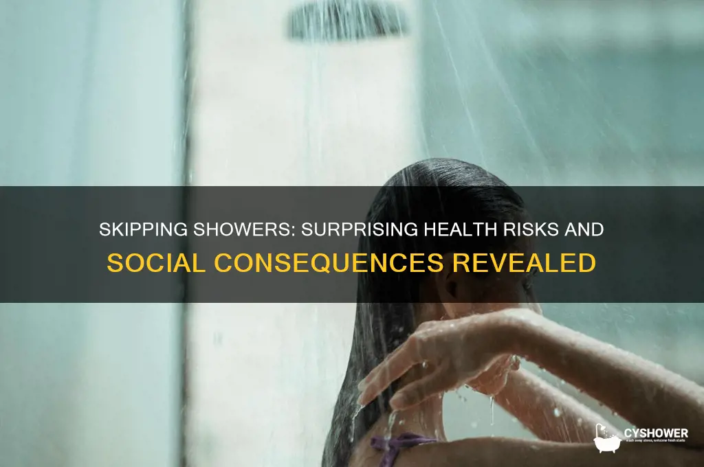 what can not taking a shower do