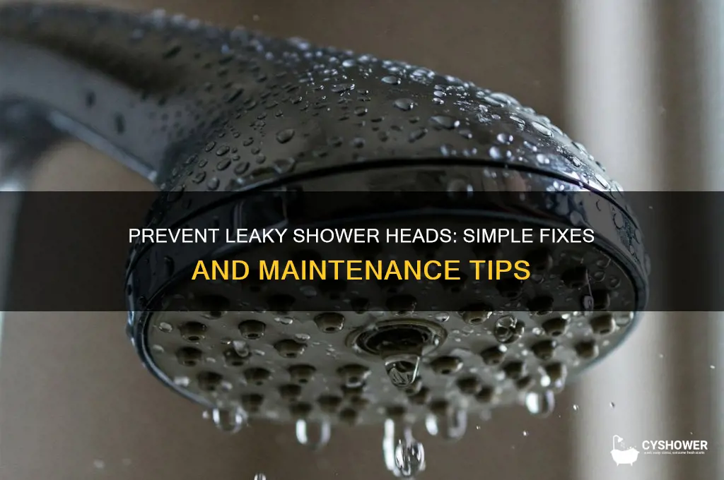 what can prevent leaky shower head