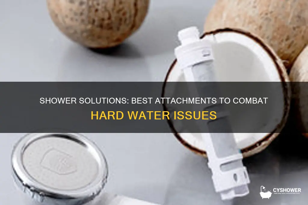 what can you attached to shower for hard water