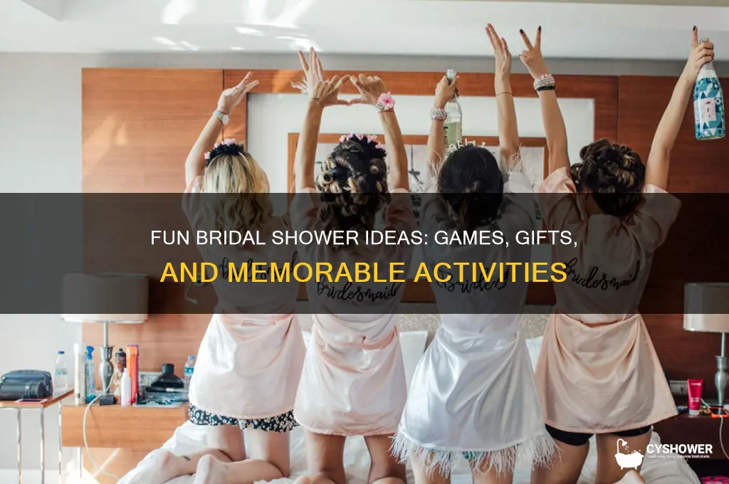 what can you do at a bridal shower