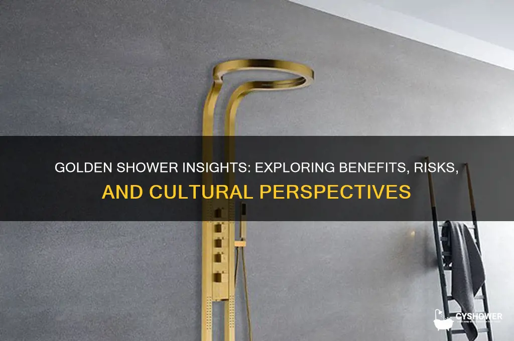what can you get from a golden shower