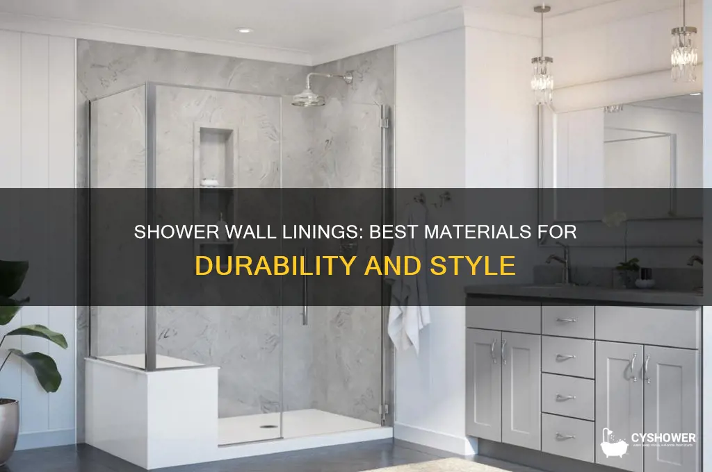 what can you line the shower walls with