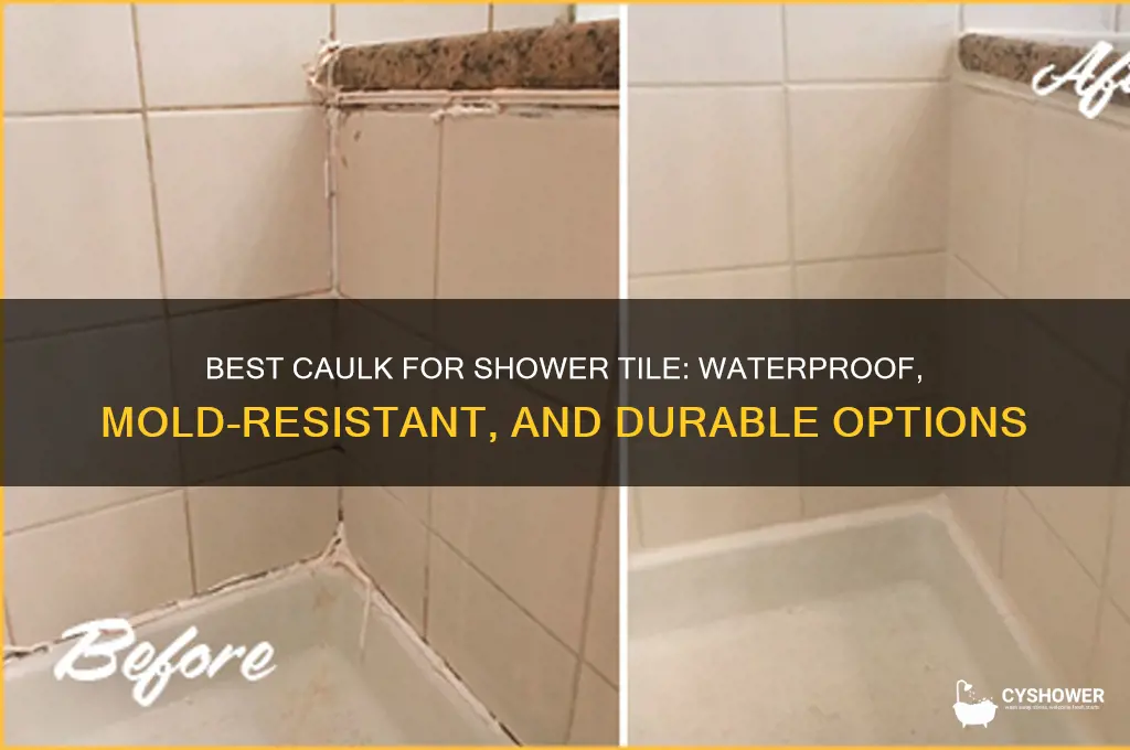 what caulk to use for shower tile