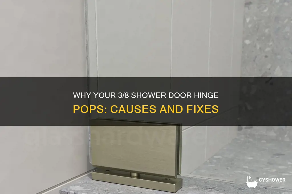 what causes 3 8 door hinge to pop noise shower
