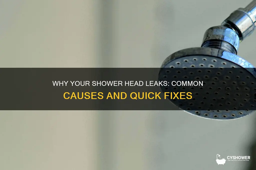 what causes a leaky shower head