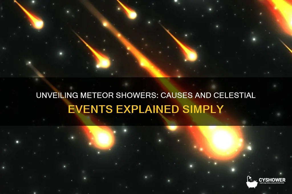 what causes a meteor shower how it occurs brainly
