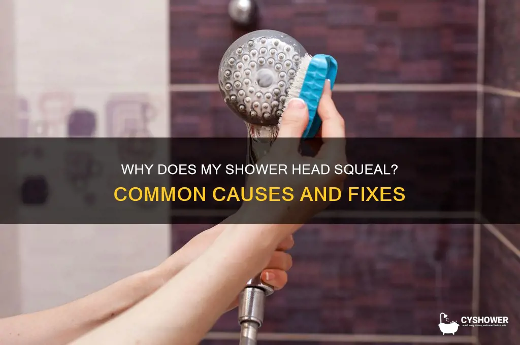 what causes a shower head to squeal