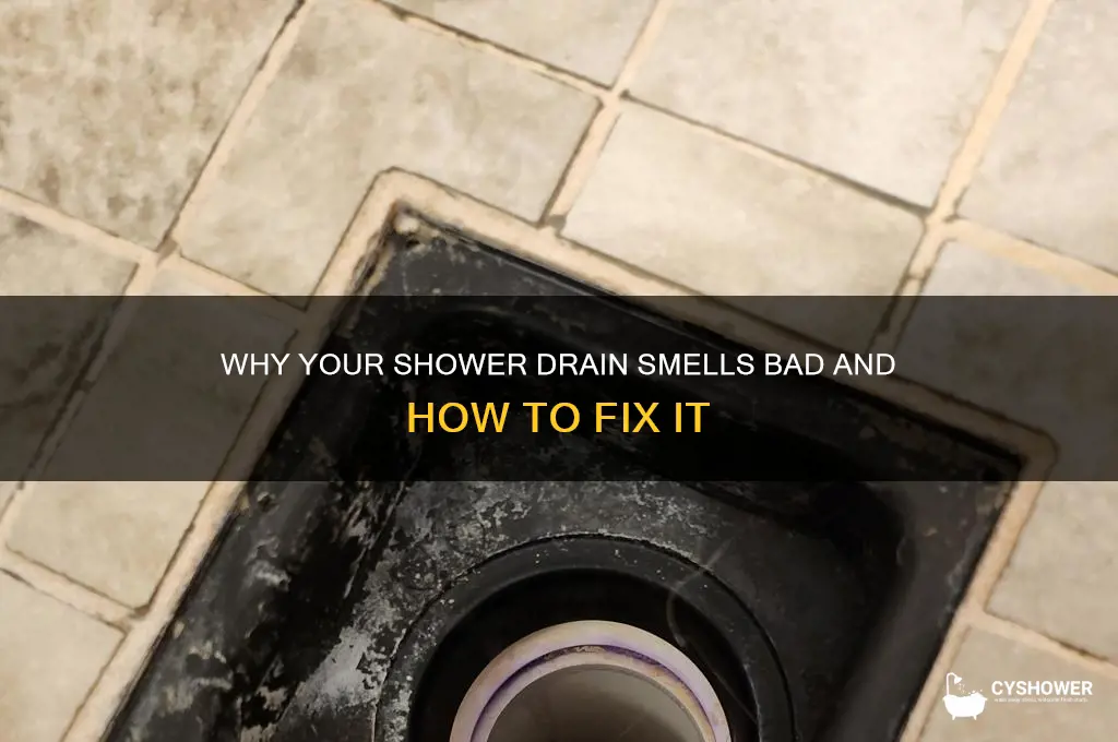 what causes a smelly shower drain