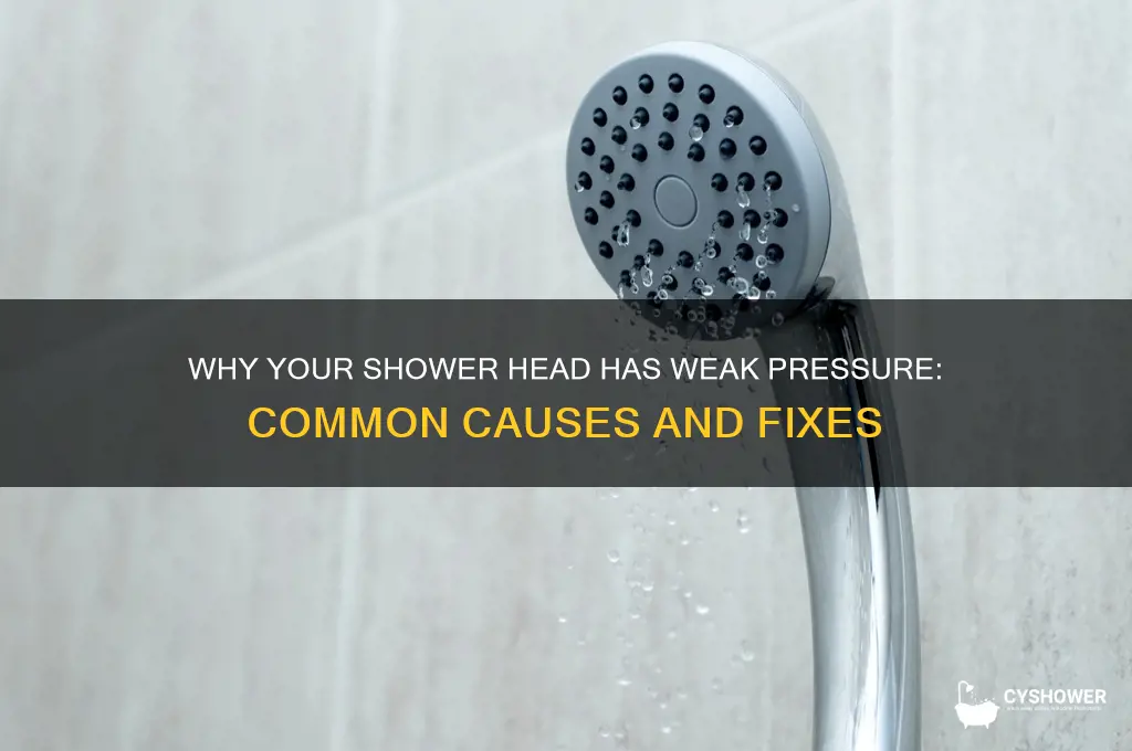 what causes a weak shower head