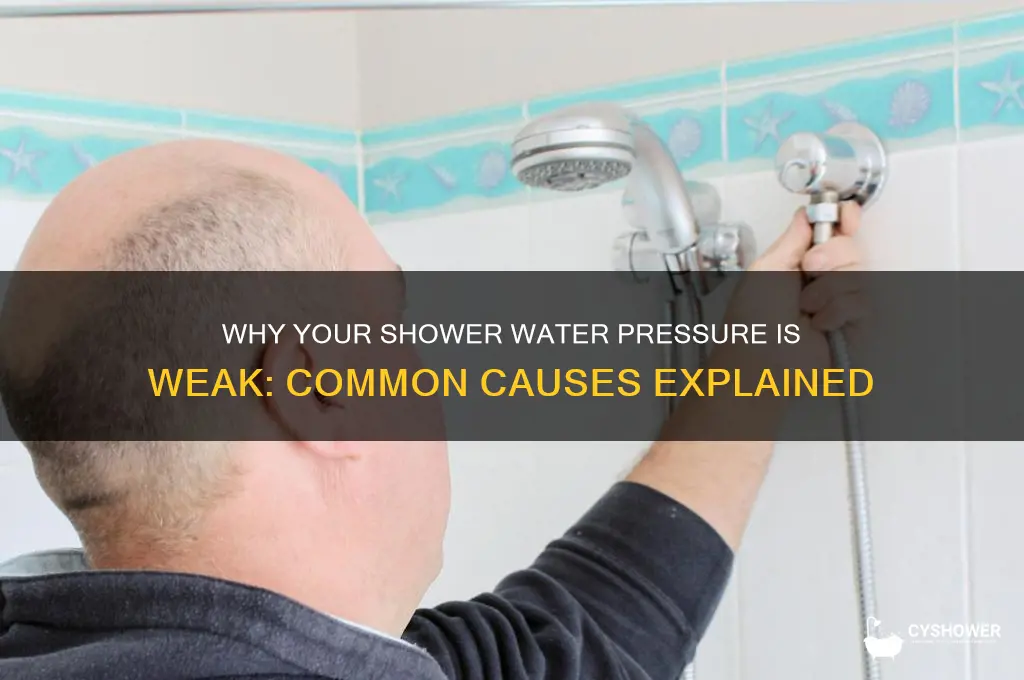what causes bad water pressure in the shower