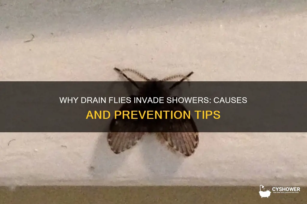 what causes drain flies in shower