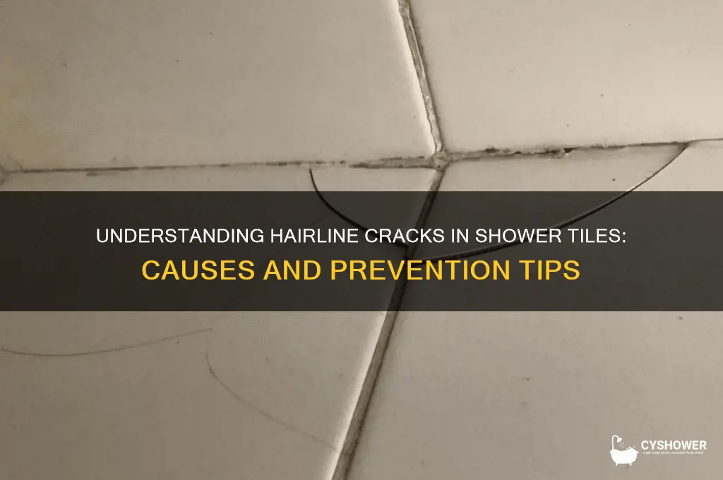 what causes hairline cracks in shower tiles