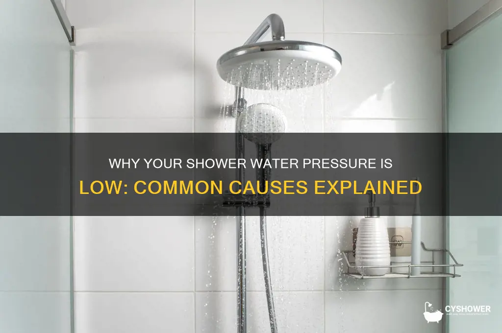 what causes low shower water pressure