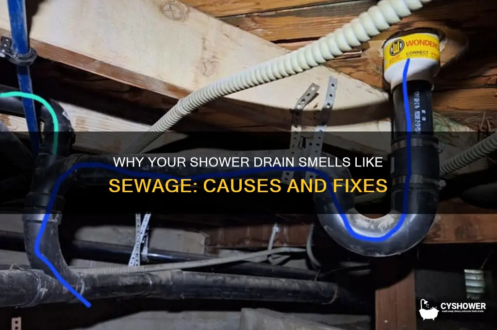 what causes sewer smell in shower drain