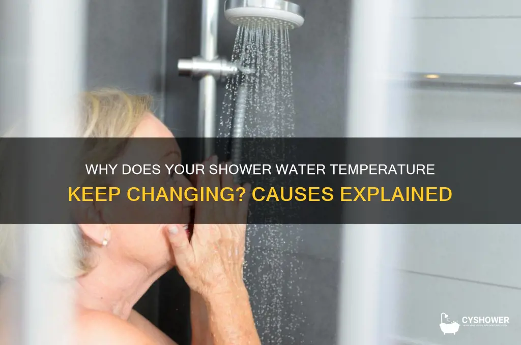 what causes shower water temperature to fluctuate