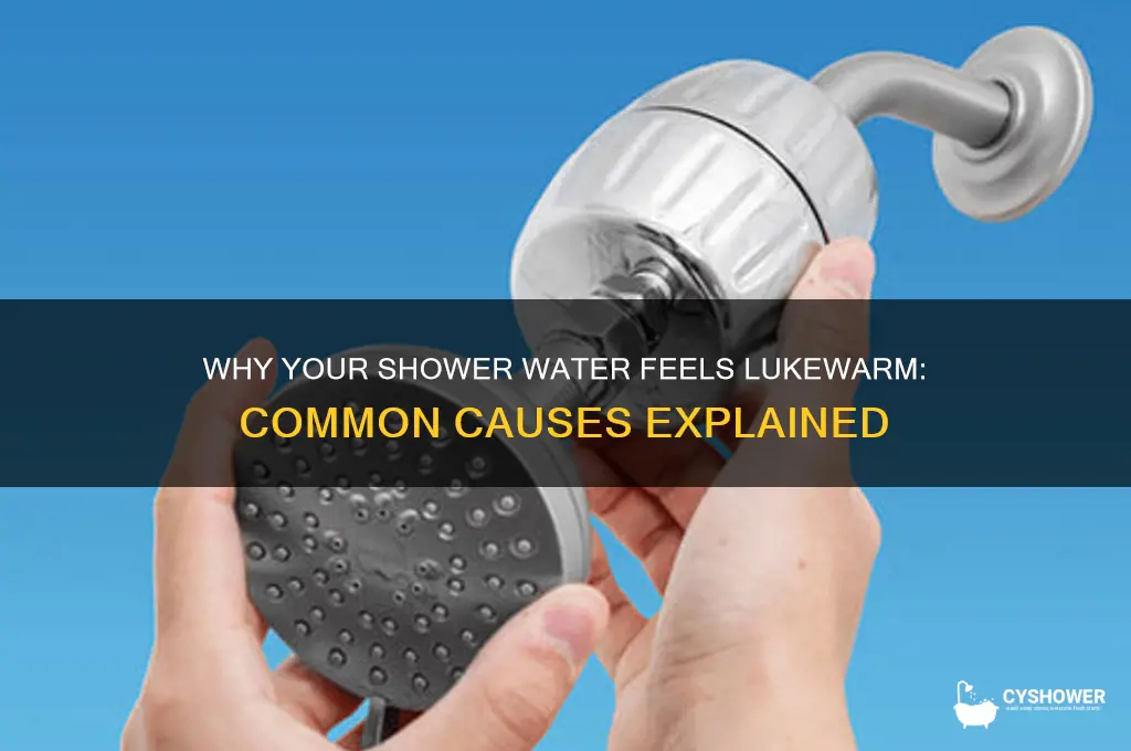 what causes the like warm water on shower