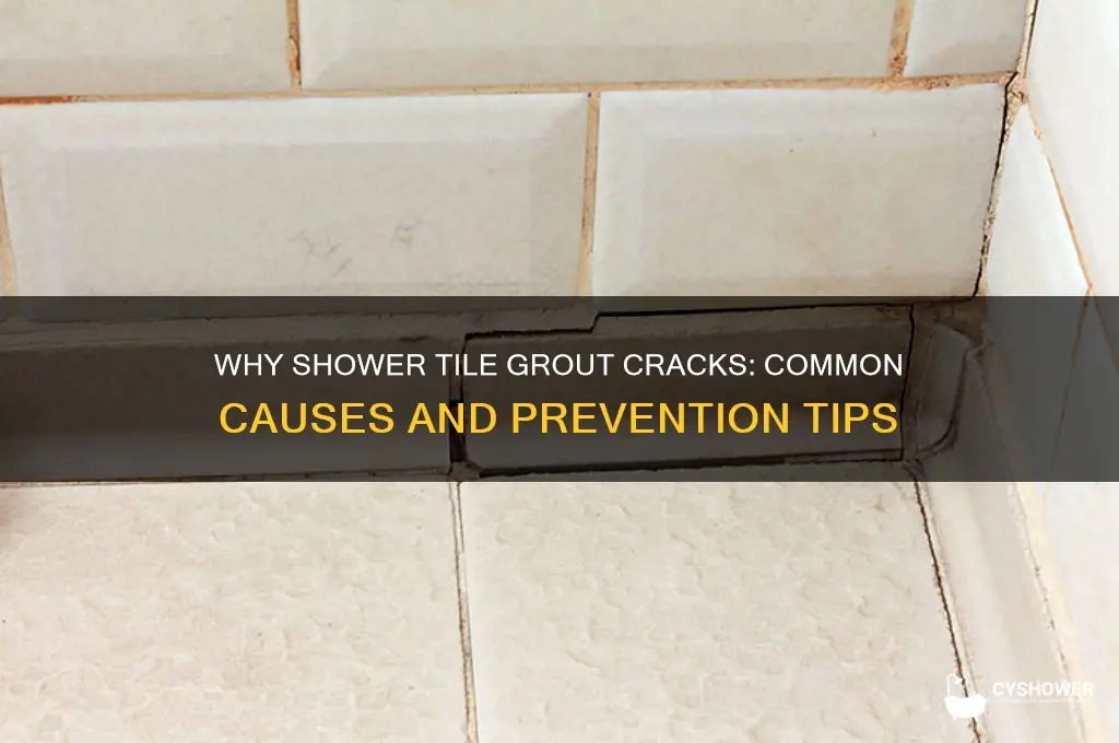 what causes tile grout to crack in shower