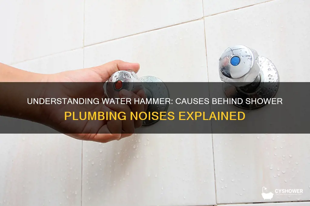 what causes water hammer from shower