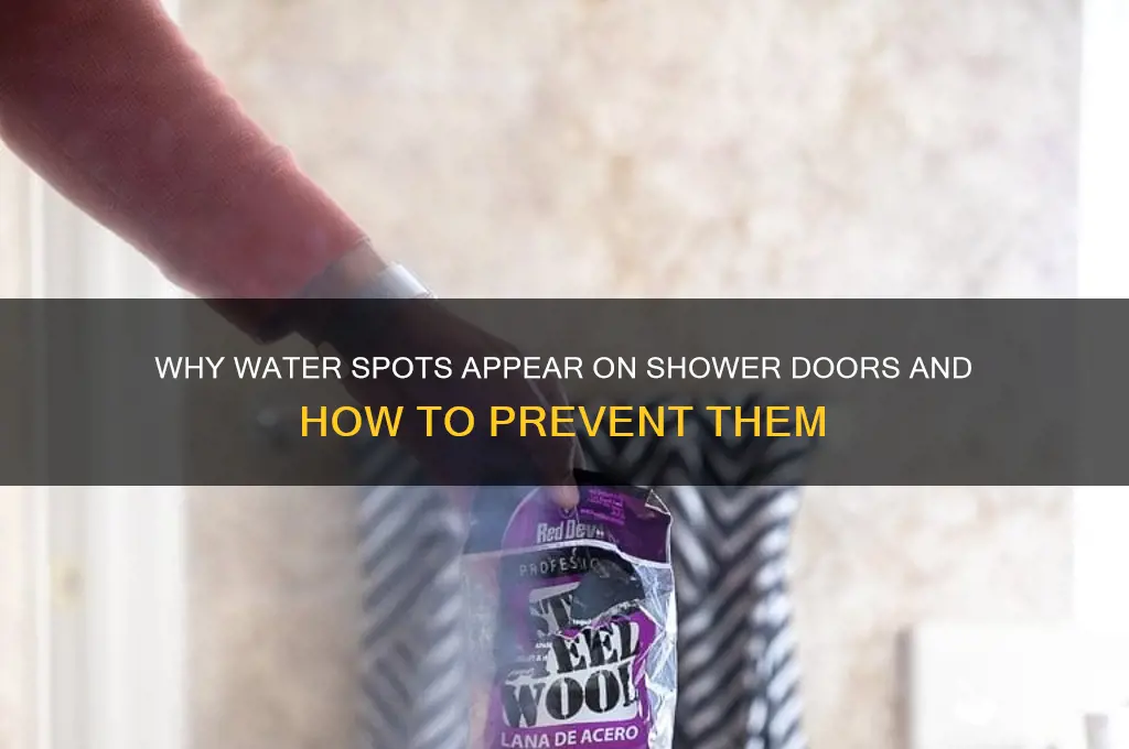 what causes water spots on shower doors