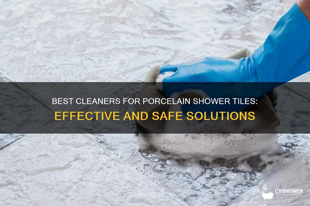 what cleaner for porcelain shower tile