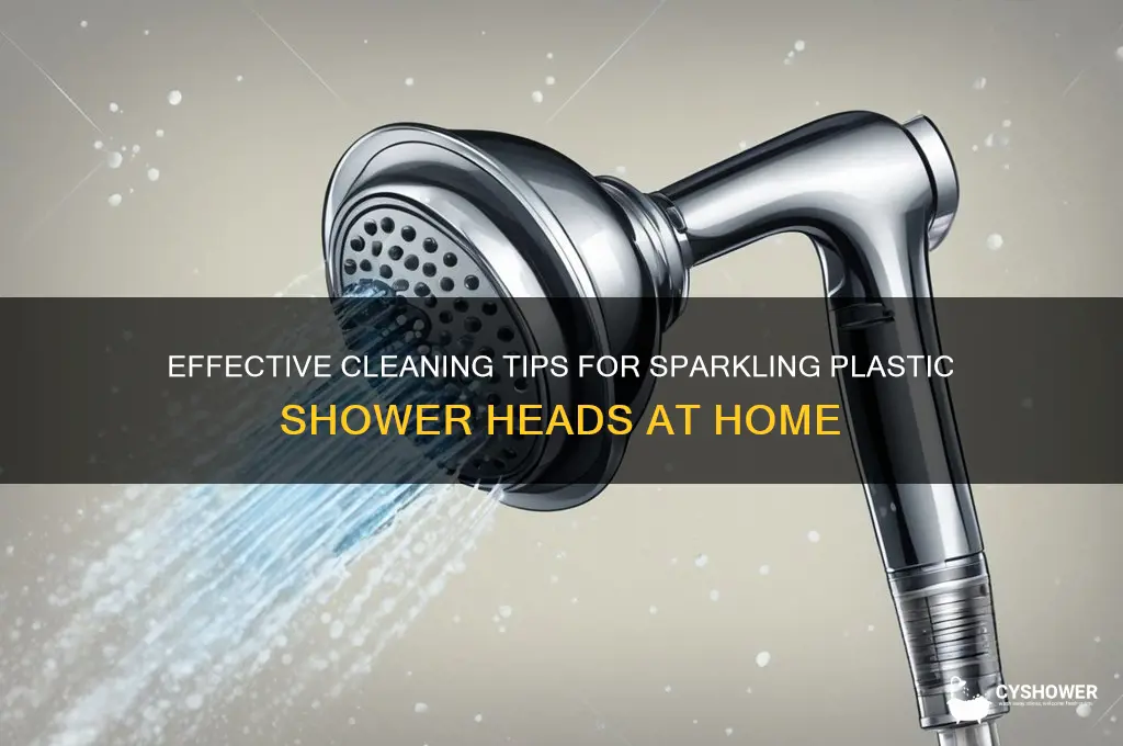 what cleans plastic shower heads