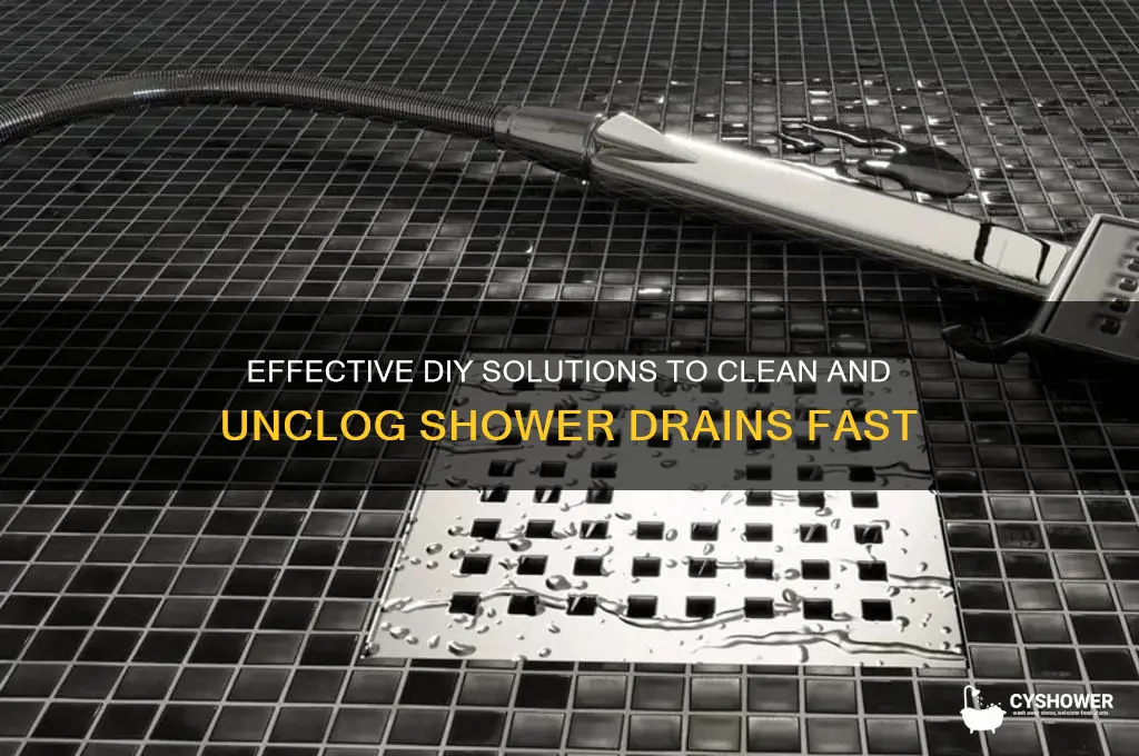 what cleans shower drains