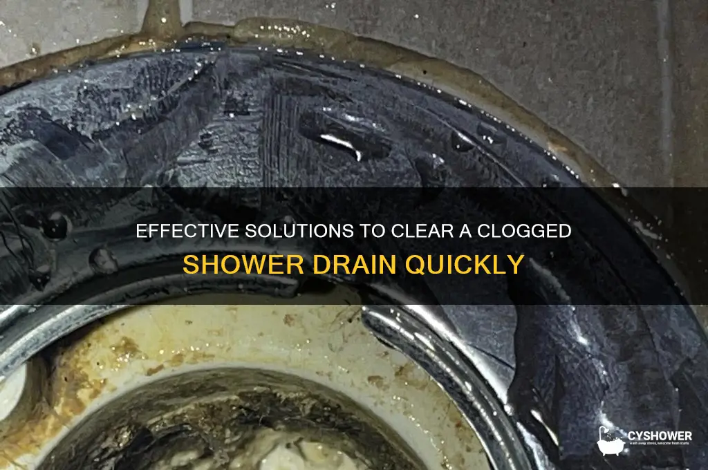 what clears a shower drain