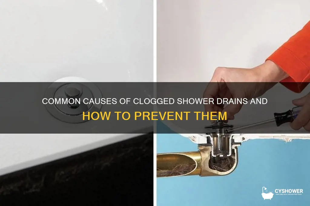 what clogs a shower drain