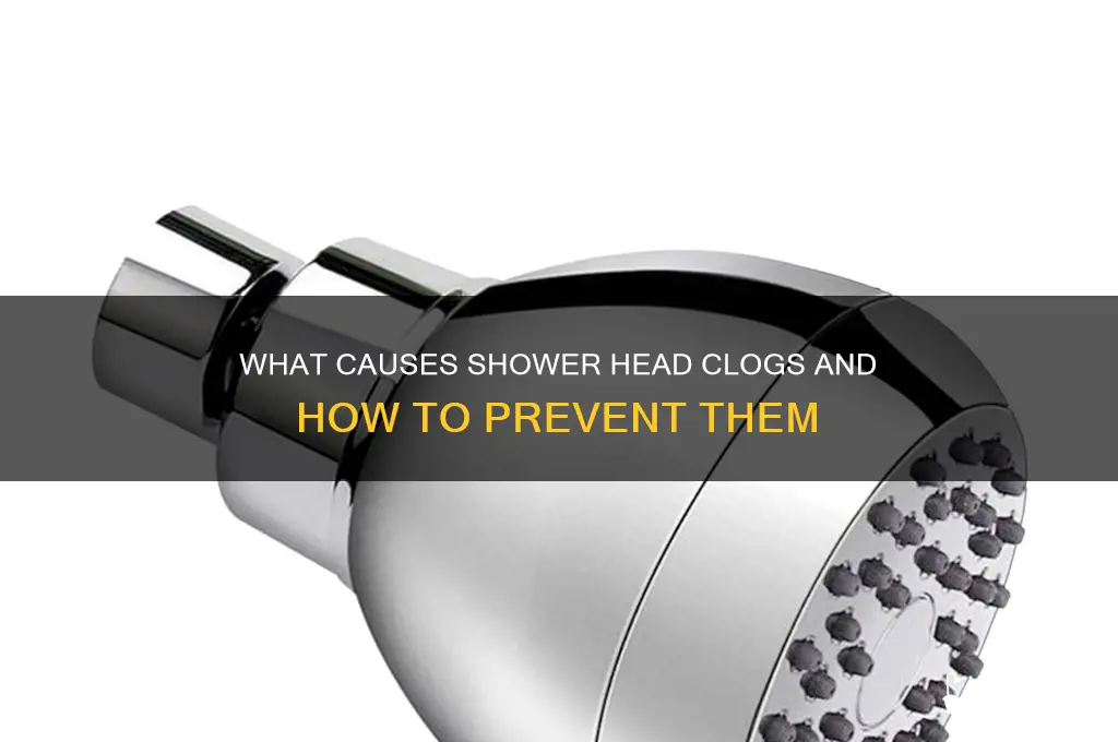 what clogs a shower head