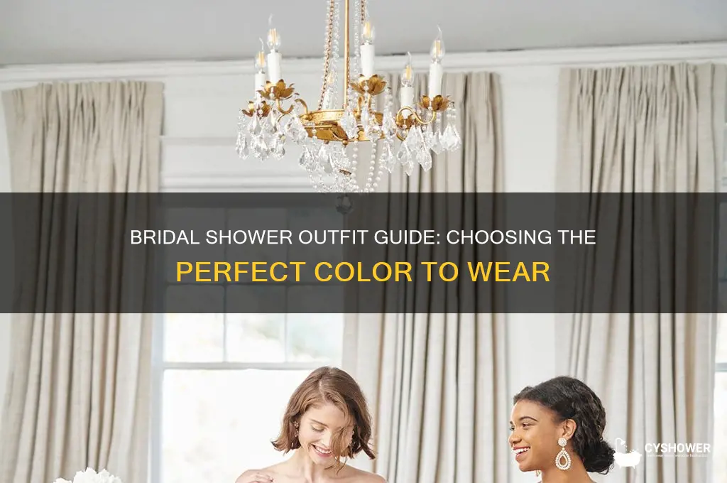what color do you wear to a bridal shower