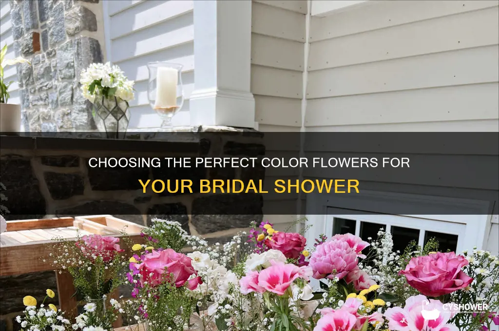 what color flowers for bridal shower