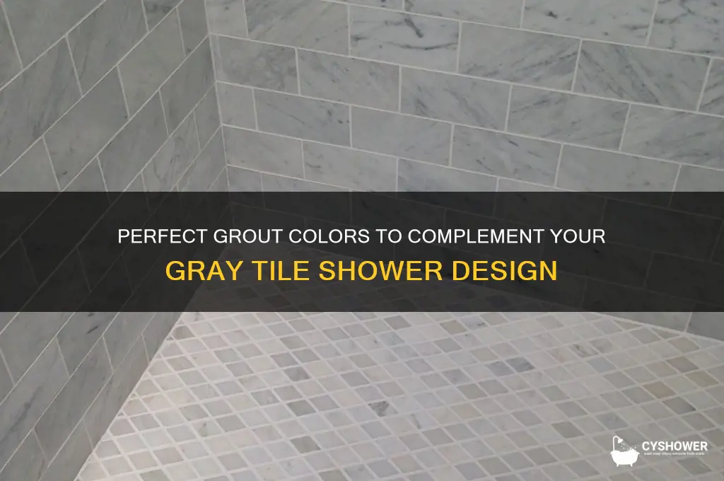what color grout to use with gray tile shower
