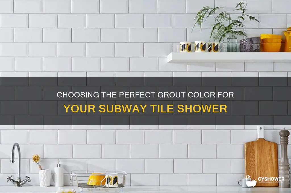 what color grout with subway tile shower