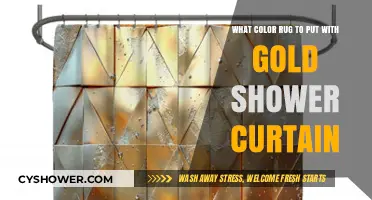 Perfect Rug Colors to Complement Your Gold Shower Curtain