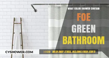 Perfect Shower Curtain Colors to Complement Your Green Bathroom Decor