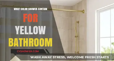 Perfect Shower Curtain Colors to Complement Your Yellow Bathroom Decor