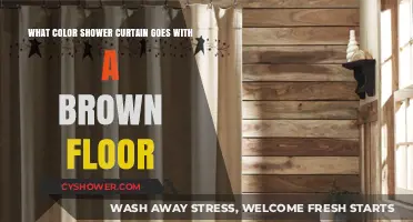 Perfect Shower Curtain Colors to Complement Your Brown Bathroom Floor