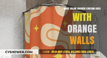 Perfect Shower Curtain Colors to Complement Your Vibrant Orange Walls