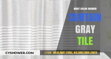 Perfect Shower Curtain Colors to Complement Your Gray Tile Bathroom