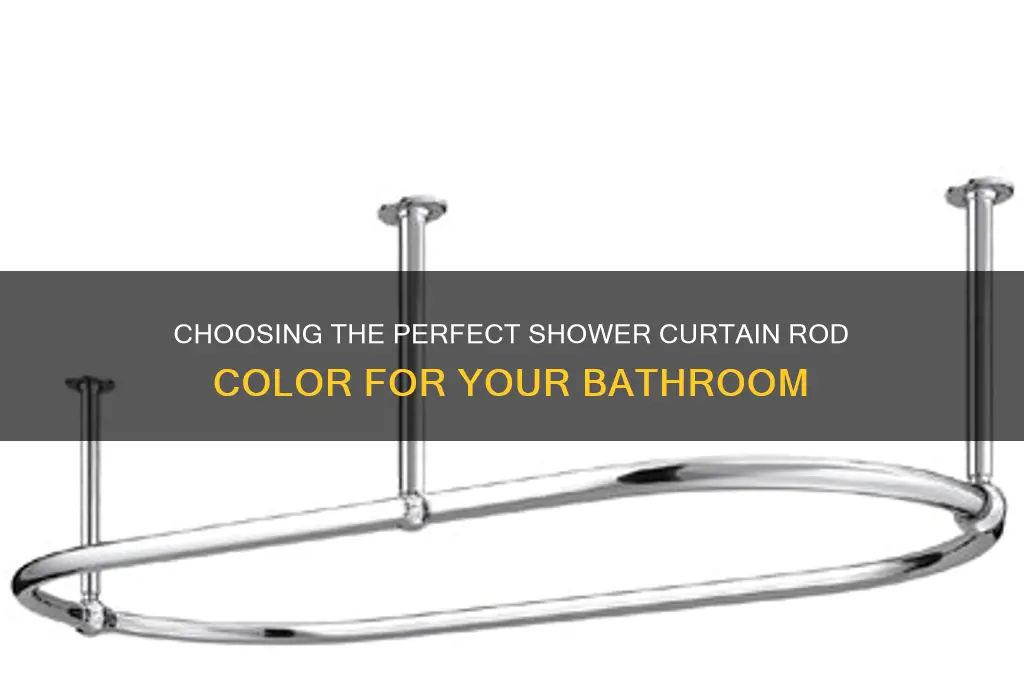 what color shower curtain rod