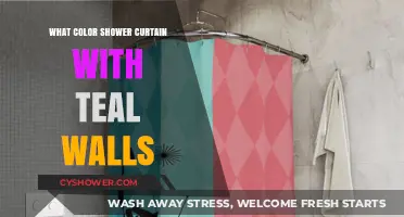 Perfect Shower Curtain Colors to Complement Your Teal Bathroom Walls